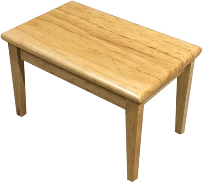 Dollhouse Decoration Accessories,1:12 Dollhouse Miniature Furniture Wooden Color Dining Table Chair Model Set
