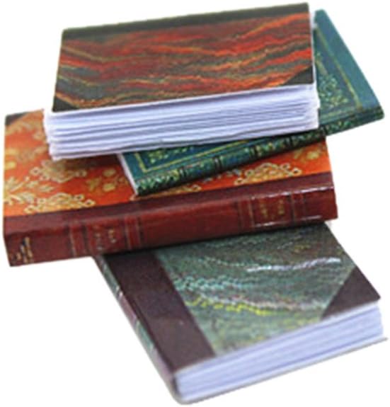 Dollhouse Decoration Accessories, 1/12 Miniature Scene Model Dollhouse Accessories Mini Book Paper Notebook Gift