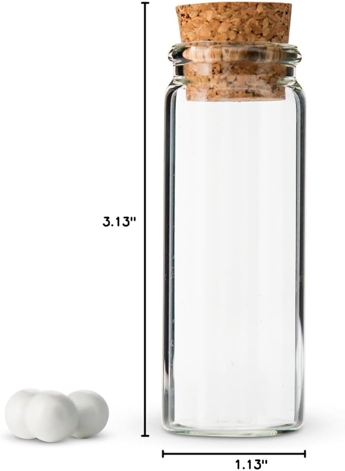Weddingstar Mini Clear Glass Bottle with Cork