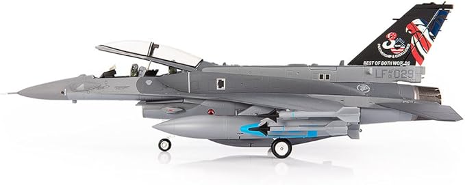 JC Wings | 1:72 Scale Model Military Aircrafts | F-16D Fighting Falcon, Republic of Singapore Air Force, 425th Fighter Squadron, Peace Carvin II, 30th Anniversary, 2023 | Model JCW-72-F16-024