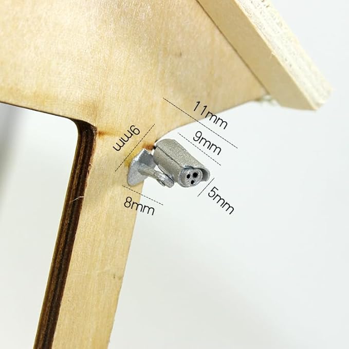 HANABASS Miniature Dollhouse Camera Accessory 1 12 Scale Realistic Mini Fake Security Camera for Dollhouse Decor Collectors 0.43In Miniature Prop
