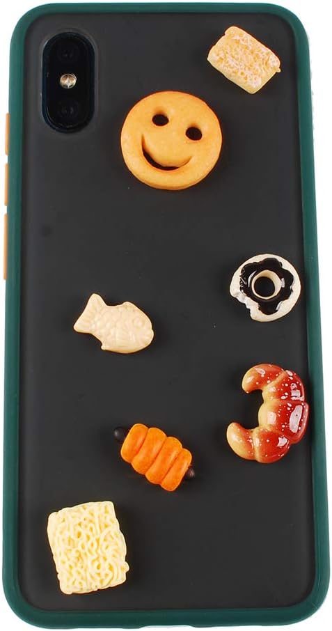 NWFashion 112PCS Miniature Decor Dessert Pastry Toy Food Cake Topper Scrapbooking Shoe Decoration Charms(Bread)