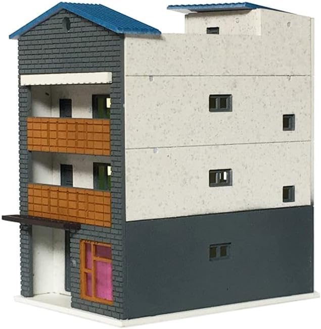 Outland Models Scenery 3-Story Modern City House Grey & White 1:160 N Scale