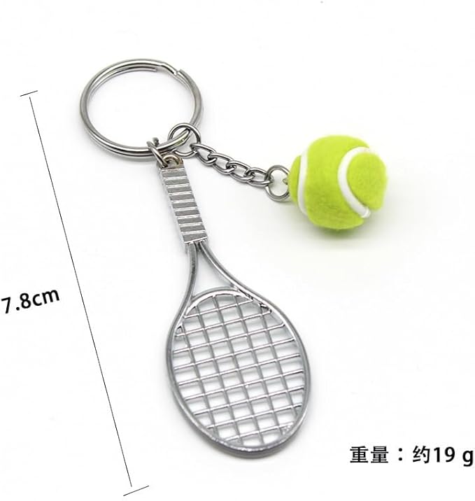 COSTOYFUN Mini Cute Soccer Keychain Bowling Tennis Baseball Keychain for Men Women Boys Girls Gift