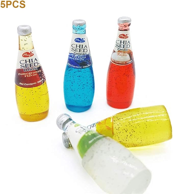 Dollhouse Kitchen Accessories Food 1 12 Scale Kitchenware Miniature Beverage Drinks Bottles Table Decoration Accessories