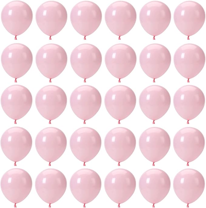 5 Inch Pastel Pink Balloons - 100 Pcs Mini Macaron Pink Latex Balloons for Birthday, Wedding, Baby Shower Parties