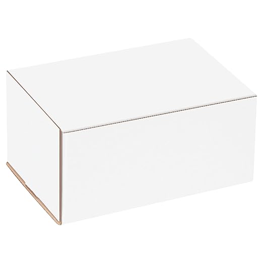 Box USA BM854 8"L x 5"W x 4"H, White (Pack of 50)