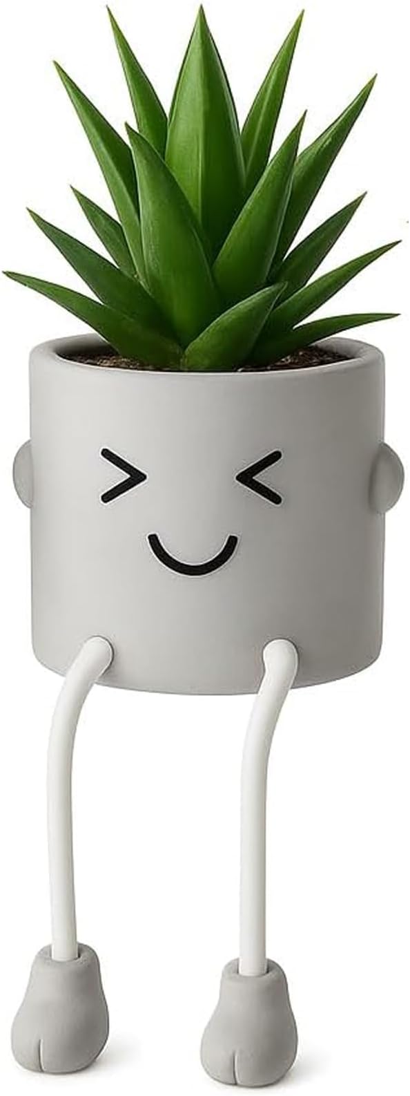 guowanpp Cute Artificial Fake Plants Mini Succulents Plants in pots for Desk Decorations Bathroom Desk Shelf Potted Plants Office Faux Small Plants Decor Accessories 1PCS
