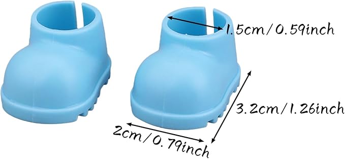 8 Pair 17cm Doll Shoes - Fashionable Mini Boots for 6.7in Dolls, Assorted Colors, PVC Material,Doll Accessories