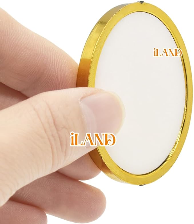 iLAND Miniature Dollhouse Accessories, 4 Dollhouse Picture Frames Set w/Printed Paintings (4 Golden Oval Frames w/ 4 Pictures)