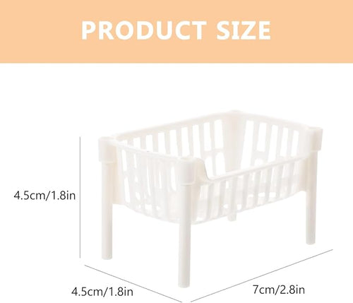 10Pcs Miniature Storage Rack for Doll House Mini Shelf Model Displaying Mini Plants Accessories and Miniature Furniture for Dollhouse Decor