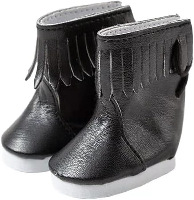 8 Pairs Doll Shoes Fit 14.5 inch American Doll Wellie Wishers Doll Including Boots, Sandals, Sneakers, Leather Shoes, etc
