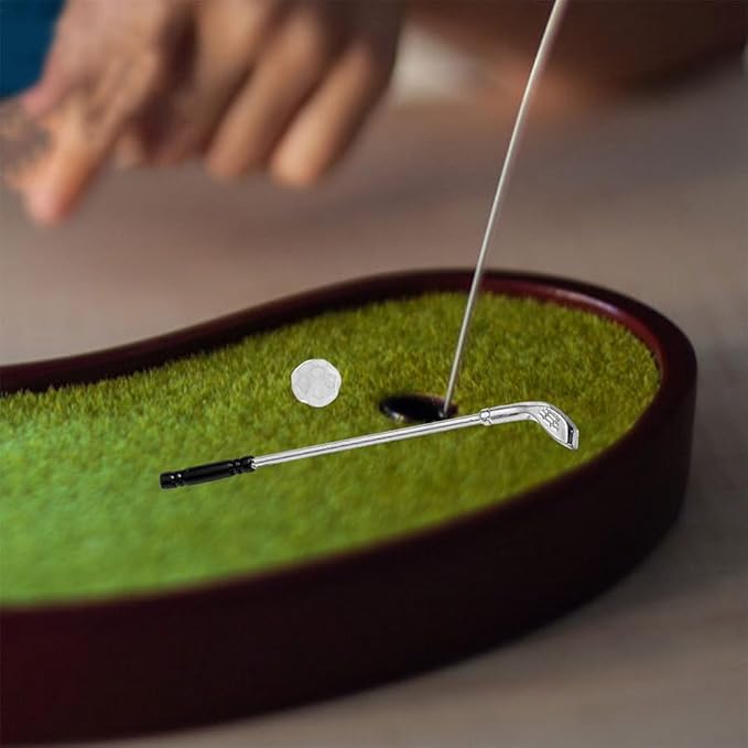 VOSAREA 1 Set Miniature Golf Set Dollhouse Golf Accessories for Themed Party Decorations Authentic Detailing and Material for Toy Enthusiasts