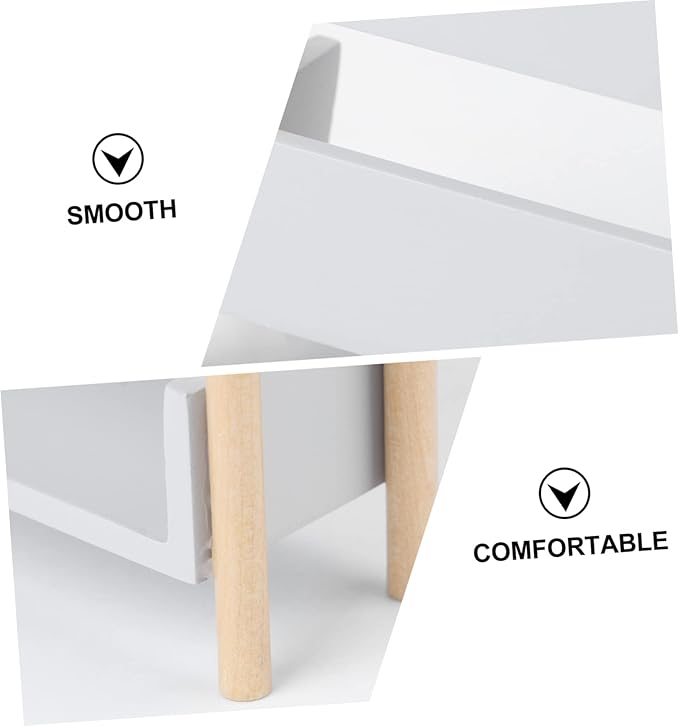 SUPVOX 1pc Miniature Furniture Model Cute Small House Ornament Multiple Layers Shelf for Home Decor and Dollhouse Accessories Grey