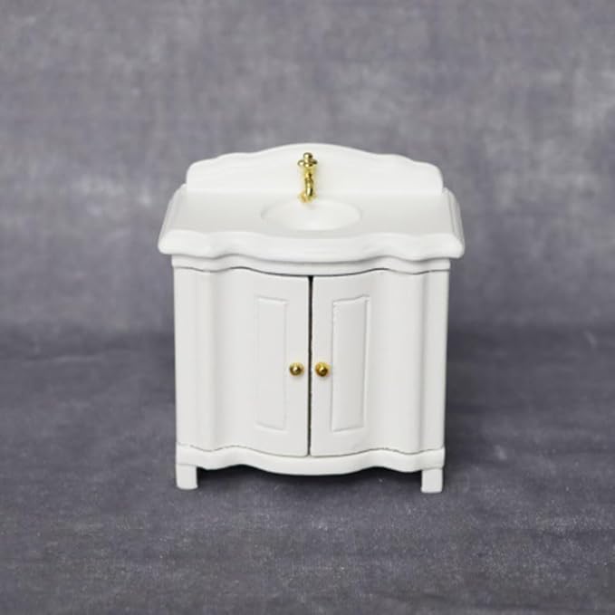 Glomora 1:12 Scale Basin Sink,Wash Basin Mini Micro Type Decoration Furniture Accessory for Doll House