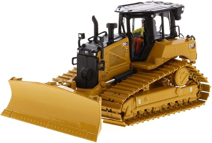 Diecast Masters CAT Caterpillar D6 XE LGP Track Type Tractor Dozer with VPAT Blade and Operator High Line Series 1/50 Diecast Model 85554