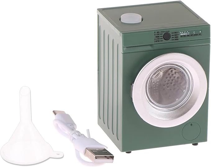 Sturdy 1 12 Scale Dollhouses Laundry Room Furniture Realistic Miniature Washing Machine with Interactive Features Dollhouses Accessory