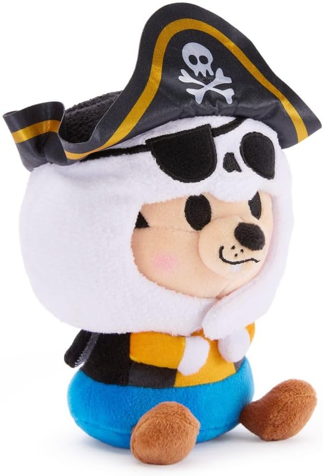 Disney Store Official Mini Mix-Its Plushies – Goofy - Cute Stuffed Animals - Mix & Match Detachable Hats - Hook and Loop Strap - Plush Toys for Kids and Collectors, 7 Inch