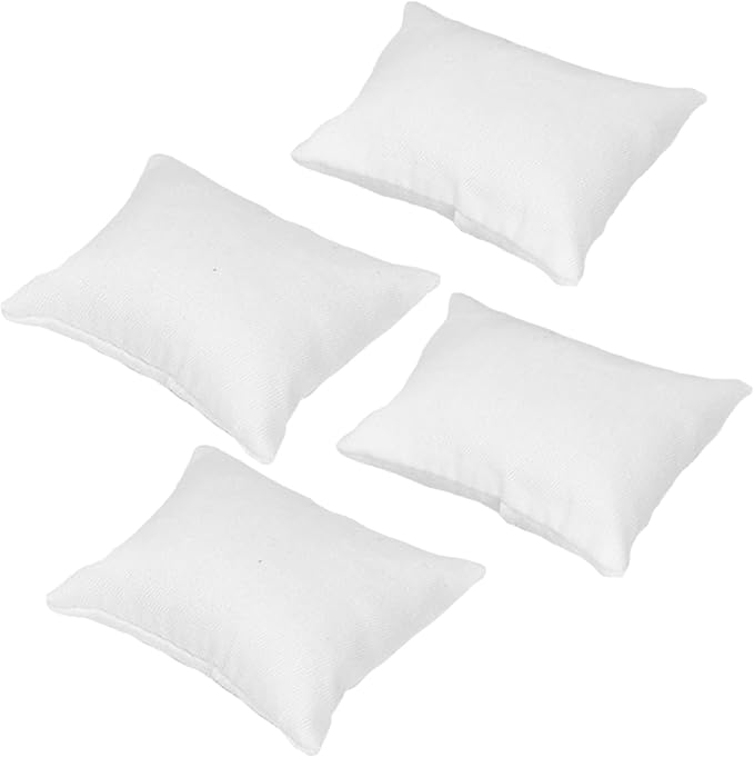 4PCS Miniature Dollhouse Pillow 1/12 Miniature Sofa Throw Pillow for Dollhouse Sofa Bed Decorations