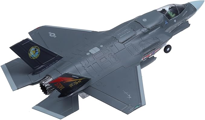 F-35B Lightning ⅡFighter Jet Model-1/72 Scale Lockheed Martin BF01 Steath Metal Aircraft Models for Collector, Aviation Enthusiast-Premium Collectiable with Display Stand