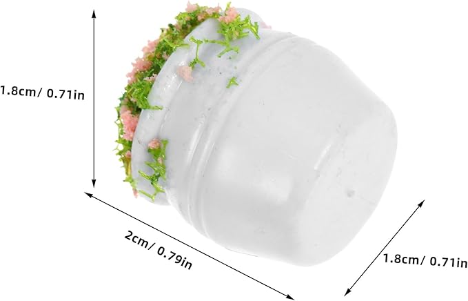4pcs Miniature Fake Potted Plants, Tiny Plastic Bonsai Flower Decor for Dollhouse Furniture, DIY Table Ornament for Indoor Scenes Home Decor