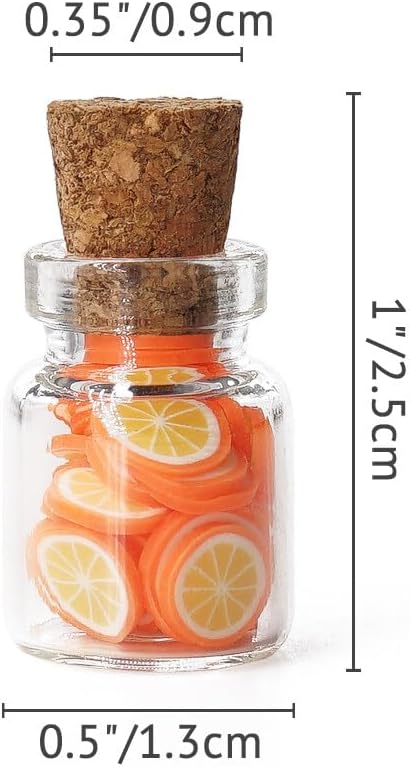 Odoria 1/12 Miniature Glass Food Jars with Fruit Slices 4Pcs Mini Jar Miniatures Dollhouse Decoration Accessories Doll House Accessory