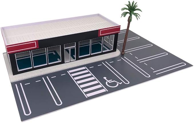 Outland Models Scenery for Model Cars Dealership/Display Showroom 1:64 S Scale