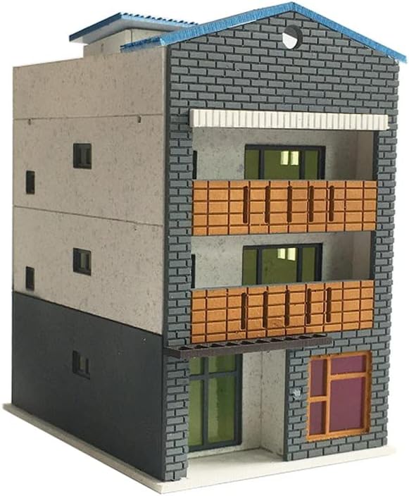 Outland Models Scenery 3-Story Modern City House Grey & White 1:160 N Scale
