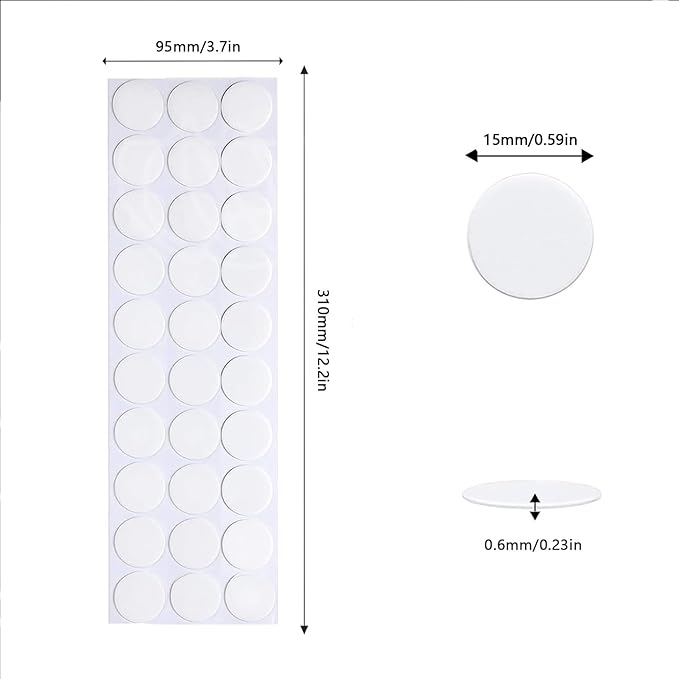 Adhesive Stick dots Two-Sided Sided Mounting Putty Stick Tack for Wall Hanging Crafts Balloons Festival Party Decorations,Clean Removable(0.59"*0.59"-700)