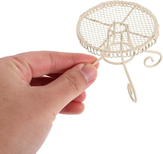 BESPORTBLE Miniature Garden Furniture Set Fairy Garden Accessories Small Table Chair Set Outdoor Decor for Home