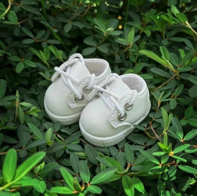 Compatible with Labubu Doll Shoes for 17cm Doll,Shoes Used for Labubu Accessories(DB-White)