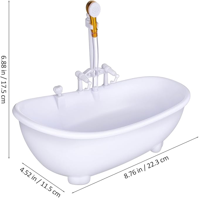 Doll Bathing Tub, Electric Water Spraying Bathtub Swimming Pool with Sprayer for Doll Bathtub with Light and Sound