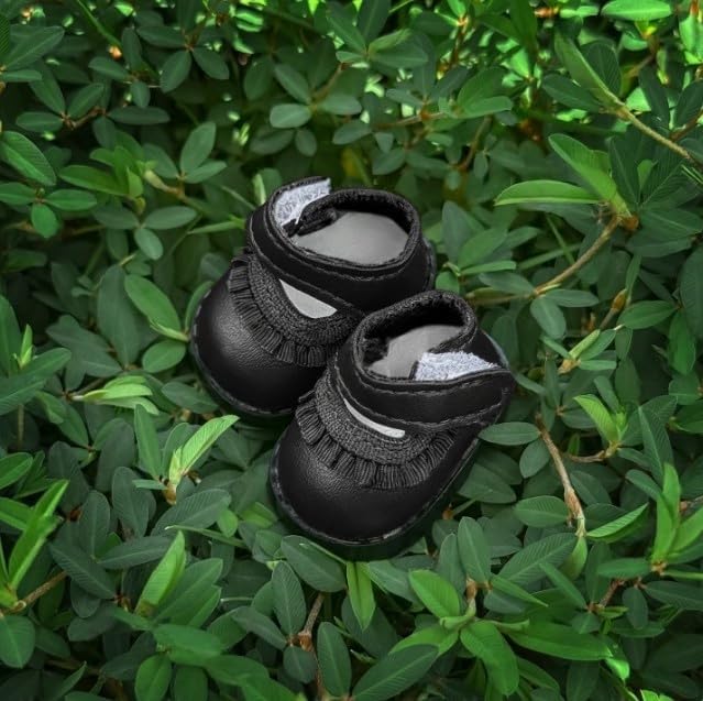 Compatible with Labubu Doll Shoes for 17cm Doll,Shoes Used for Labubu Accessories (HB-Black)