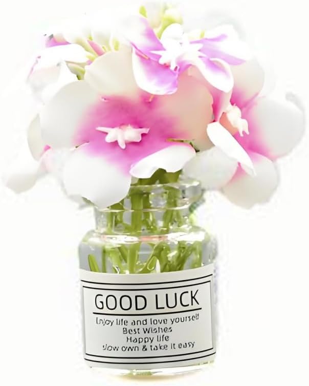 Miniature Flowers in Vase Set - 1:6 Scale Dollhouse Décor with Realistic Details, Tiny Floral Arrangements for Micro Landscape, Train Platform and Fairy Garden Accessories (H)