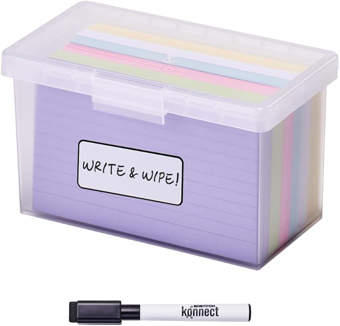 Bostitch Konnect Nest Clear Boxes, Stacking, Index