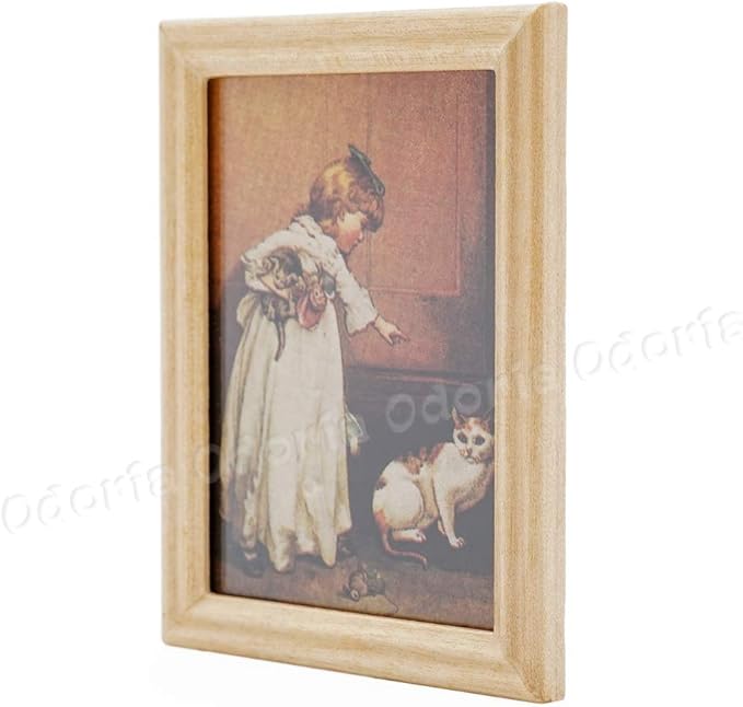 Odoria 1/12 Miniature Framed Wall Art Picture Painting Dollhouse Accessories