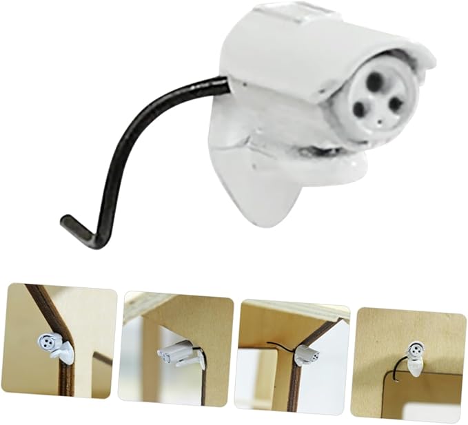 BESPORTBLE 2pcs Miniature Camera Dollhouse Accessory Alloy Vintage Wall Camera for Dolls House Room Display Realistic Prop for Creative Play and Imaginative Scenarios