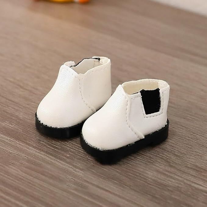 Compatible with Labubu Doll Shoes for 17cm Doll,Shoes Used for Labubu Accessories(X-White)