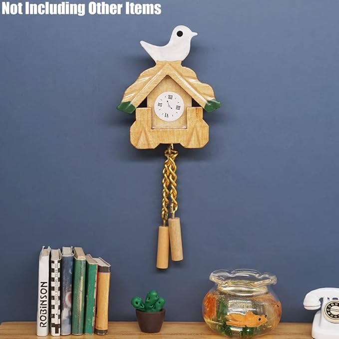 Odoria 1/12 Miniature Cuckoo Clock Dollhouse Decoration Accessories