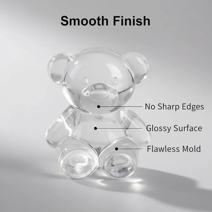 200 Pcs Acrylic Sensory Bin Filler Plastic Bears Figurines Tiny Resin Animals to Hide Bulk,Birthday Party Favors,Cute Table Decors,Art Crafts,10 Colors