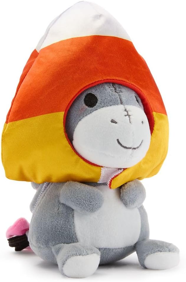 Disney Store Official Mini Mix-Its Plushies – Eeyore - Cute Stuffed Animals - Mix & Match Detachable Hats - Hook and Loop Strap - Plush Toys for Kids and Collectors, 7 Inch