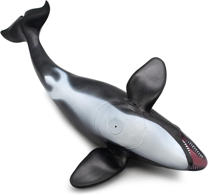 SmilerSmile Simulated Ocean Big Animal, One pc 15Inch Soft Filled Rubber Sea Educational Toys (Killer Whale)