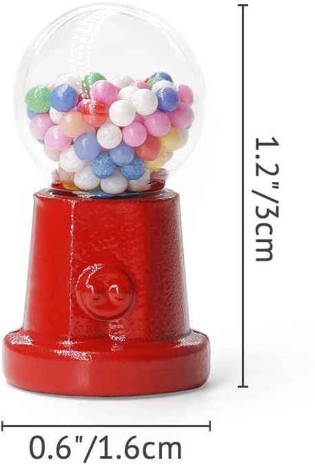 Odoria 1/12 Miniature Gumball Machine Dollhouse Decoration Accessories
