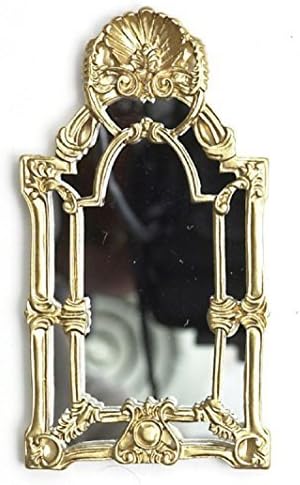 Dollhouse Victorian Baroque Wall Mirror Miniature 1:12 Scale Accessory