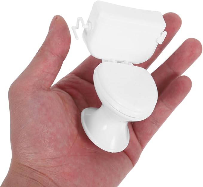 JECOMPRIS 8pcs Doll House Toilets: Mini Toilets 1/12 Scale Toilet Seat Miniature Toilet for Dolls Playset Accessories