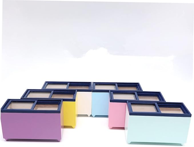 LIOOBO 1:12 Scale Miniature Dollhouse Furniture Boys and Girls Simulation Freezer Mini Fridge Toy Wooden Construction