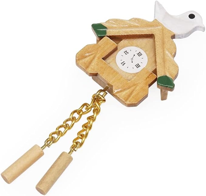 Odoria 1/12 Miniature Cuckoo Clock Dollhouse Decoration Accessories