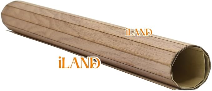 iLAND Dollhouse Flooring 17”x11” 2pcs, Miniature Dollhouse Accessories fit Dollhouse Furniture on 1:12 Scale and 1:6 sacle (Classic Walnut)