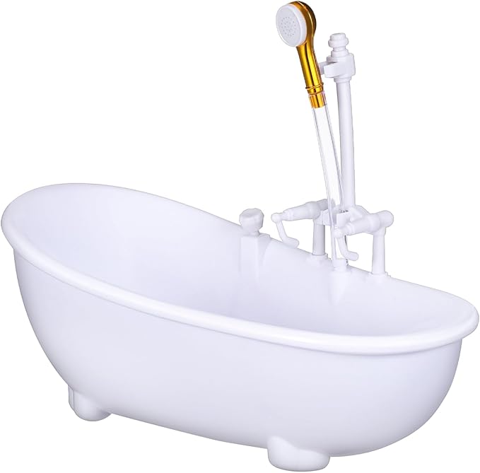 Doll Bathing Tub, Electric Water Spraying Bathtub Swimming Pool with Sprayer for Doll Bathtub with Light and Sound