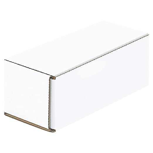 Box USA BMRX3X 6 1/2"L x 2 3/4"W x 2 1/2"H, White (Pack of 50)